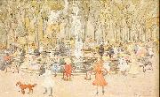 Maurice Prendergast In Central Park New York ( France oil painting artist